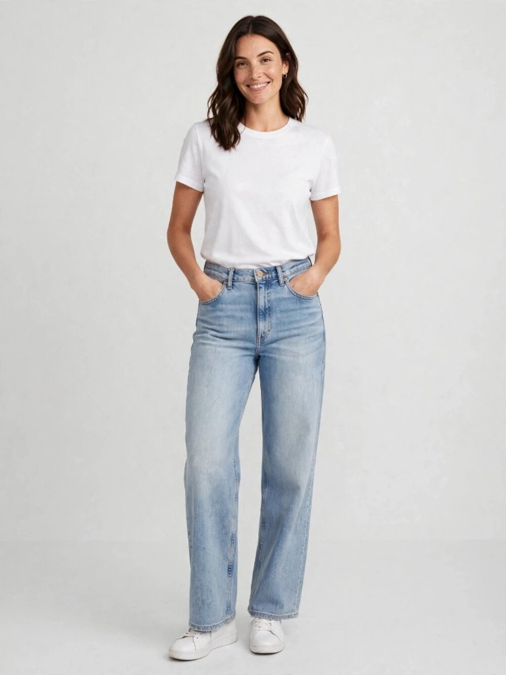 BANANA REPUBLIC Light Wash Wide Leg Jeans | High Rise Relaxed | Women 29
